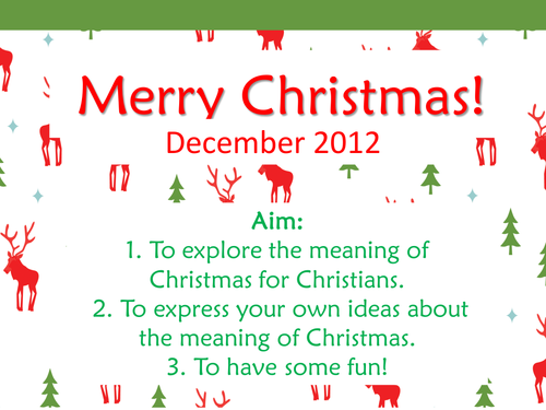 Merry Christmas Lesson | Teaching Resources