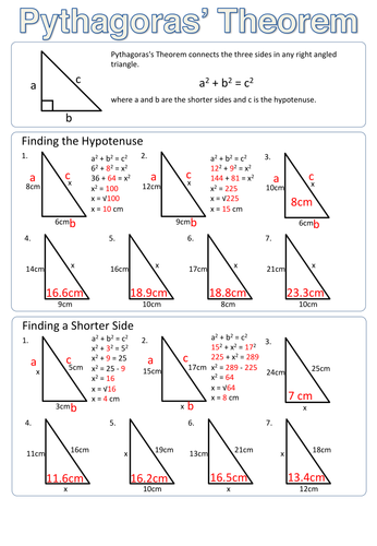 pythagorean-theorem-assignment-worksheet-answers