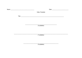 Haiku Worksheets | Teaching Resources