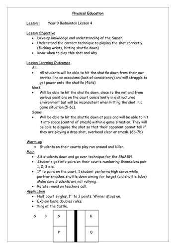 Proposal for badminton court picture