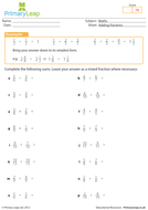 Adding fractions | Teaching Resources