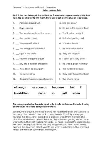 Connectives Yr5/6 by matthewgreg - Teaching Resources - TES