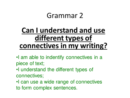 Connectives Yr5/6 | Teaching Resources