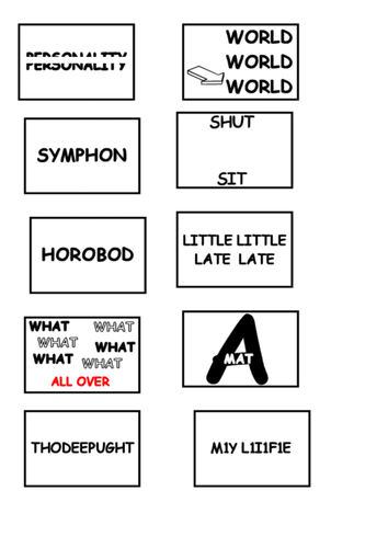 REBUS QUIZ SHEETS | Teaching Resources