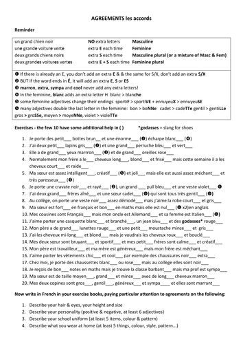 adjective-agreements-in-french-les-accords-teaching-resources