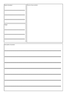 Advert Template | Teaching Resources