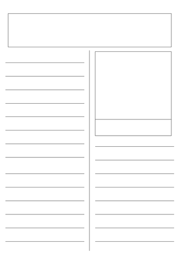 Newspaper Template | Teaching Resources