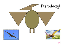 Dinosaur Shape Picture: T-Rex & Pterodactyl | Teaching ...