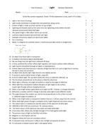 Year 8 Revision Questions on Light (8K) Quiz | Teaching Resources