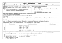 Year 1 Topic Planning 'Frozen Planet' - Resources - TES