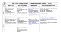 Year 1 Topic Planning 'Frozen Planet' - Resources - TES