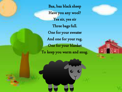 baa baa black sheep - alternative verses by happy-face - Teaching ...