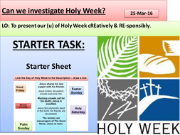 YR7 Holy Week and Easter by nickpauro - Teaching Resources - Tes