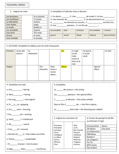 gcse french vocab revision quickies by gianfrancoconti1966 teaching