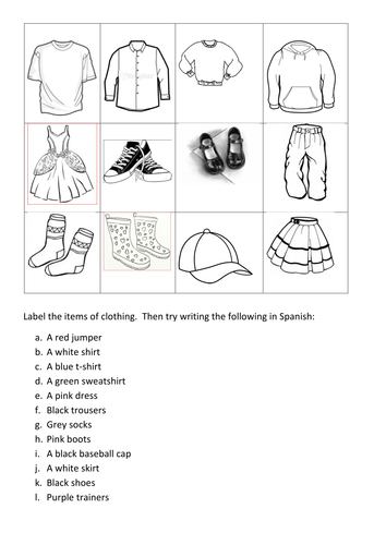 Mira 2 Module 5 Unit 1 - La Ropa | Teaching Resources