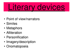 what is literary devices in creative writing