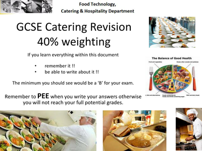 gcse catering coursework 2015