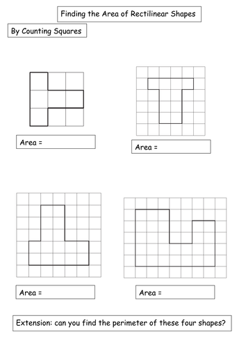 Differentiated Rectilinear Shapes Worksheet | Teaching Resources