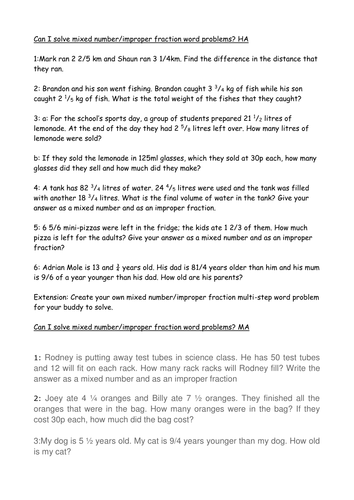 improper fraction worksheet improper fraction worksheet