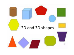 2d And 3d Shapes Teaching Resources