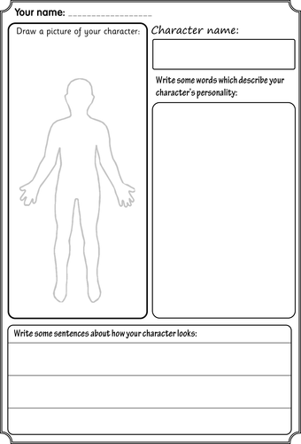 passport ks1 character template English Lessons Two Teach Term  Year Tes  1