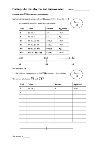 Algebra - trial and improvement - cube roots.docx