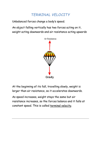 what is terminal velocity simple definition