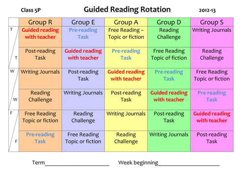 Guided Reading Materials Teaching Resources