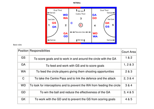 a level pe coursework netball