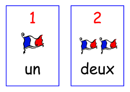 french numbers display cards 1 20 teaching resources