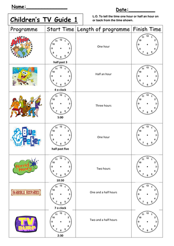 key to docx convert worksheet: NEW TIME WORKSHEETS time 772 DIFFERENTIATED