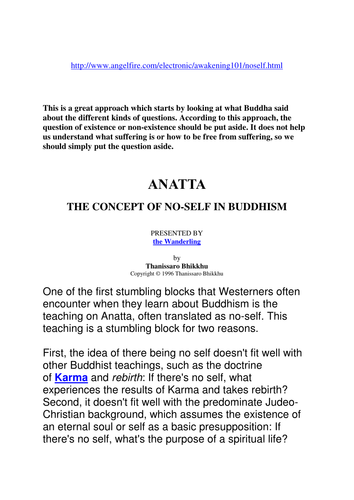 Anatta vs atman picture