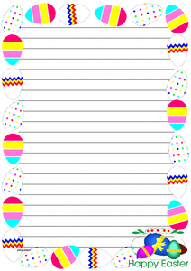 Easter Themed Lined paper and Pageborders - Resources - TES