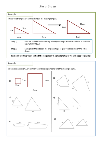 Printables Scale Factor Worksheet similar shapes worksheet scale factors by adz1991 teaching resources tes