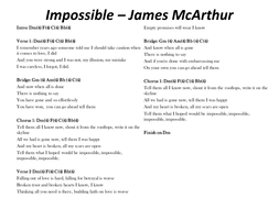 Impossible By James Arthur