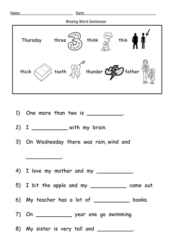 Th Digraph Worksheets Teaching Resources