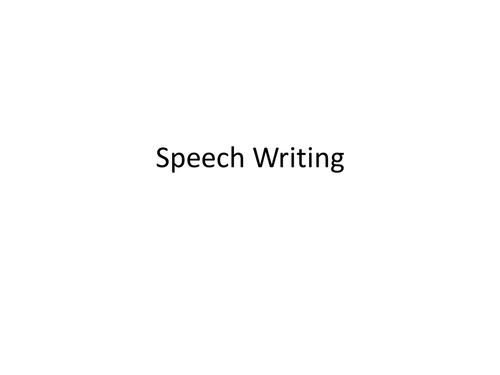 speech writing frame ks4