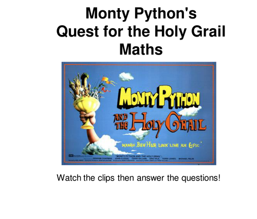 Monty Python Maths | Teaching Resources