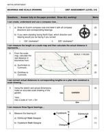 Find the bearing from o to a calculator picture