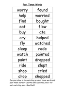 Past Tense verbs by taw2704 | Teaching Resources