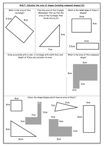 Area differentiated worksheets by IndiaRose26 - UK Teaching Resources - TES