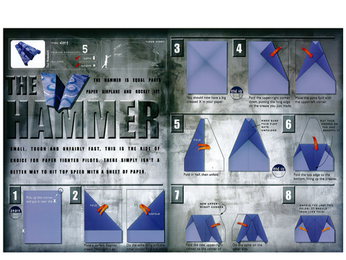 How to make a paper airplane for kids image