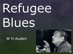 Who wrote refugee blues essay