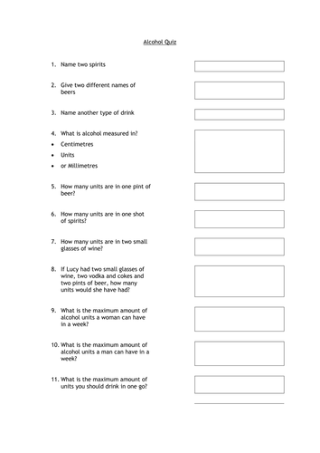 Basic Drugs Education | Teaching Resources