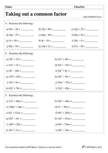 Basic Algebra practice questions + solutions | Teaching Resources