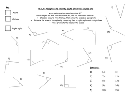 Recognising and Identifying Angles | Teaching Resources