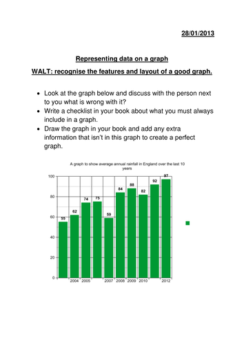 Handling Data Weekly Plan | Teaching Resources