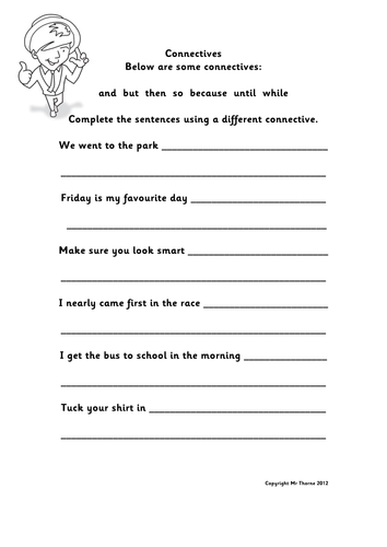 Connectives | Teaching Resources