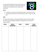 Conservation worksheets | Teaching Resources