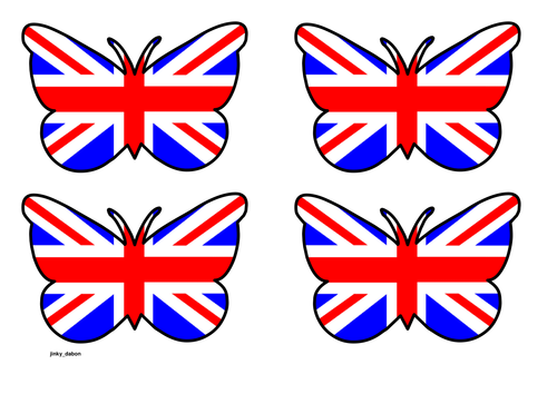 Butterfly Themed UK Flag